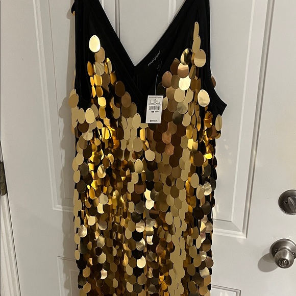Ashley Stewart Black and Gold Sequin Dress - Picture 4 of 9